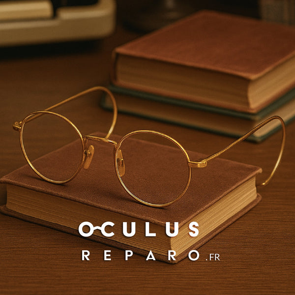 Monture exceptionnelle : une paire en or des années 80